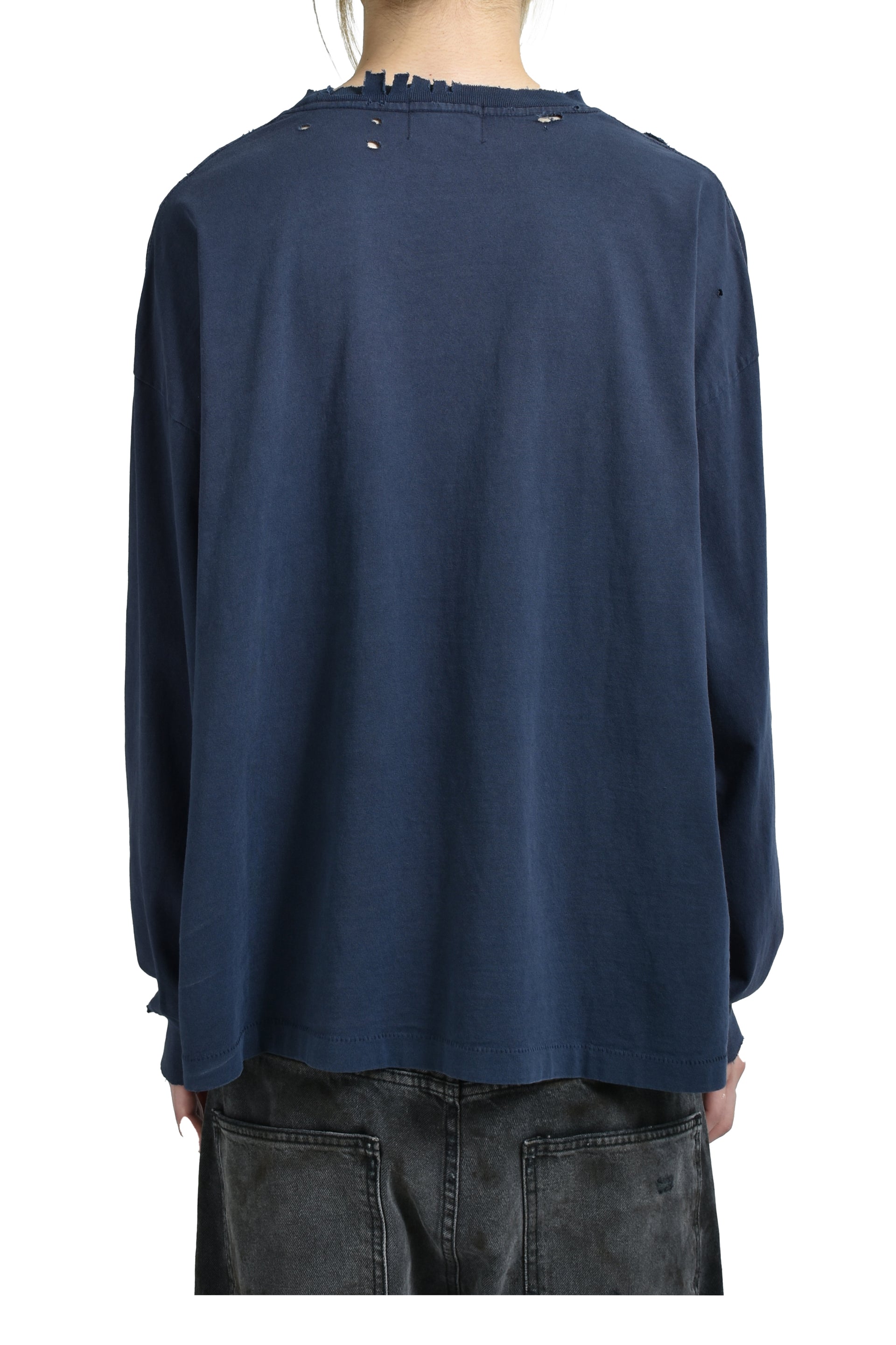 CLASSIC LOGO LS T-SHIRT / FADED MIDNIGHT