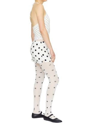 RACHITA MESH TIGHTS / DOTTY PEARL