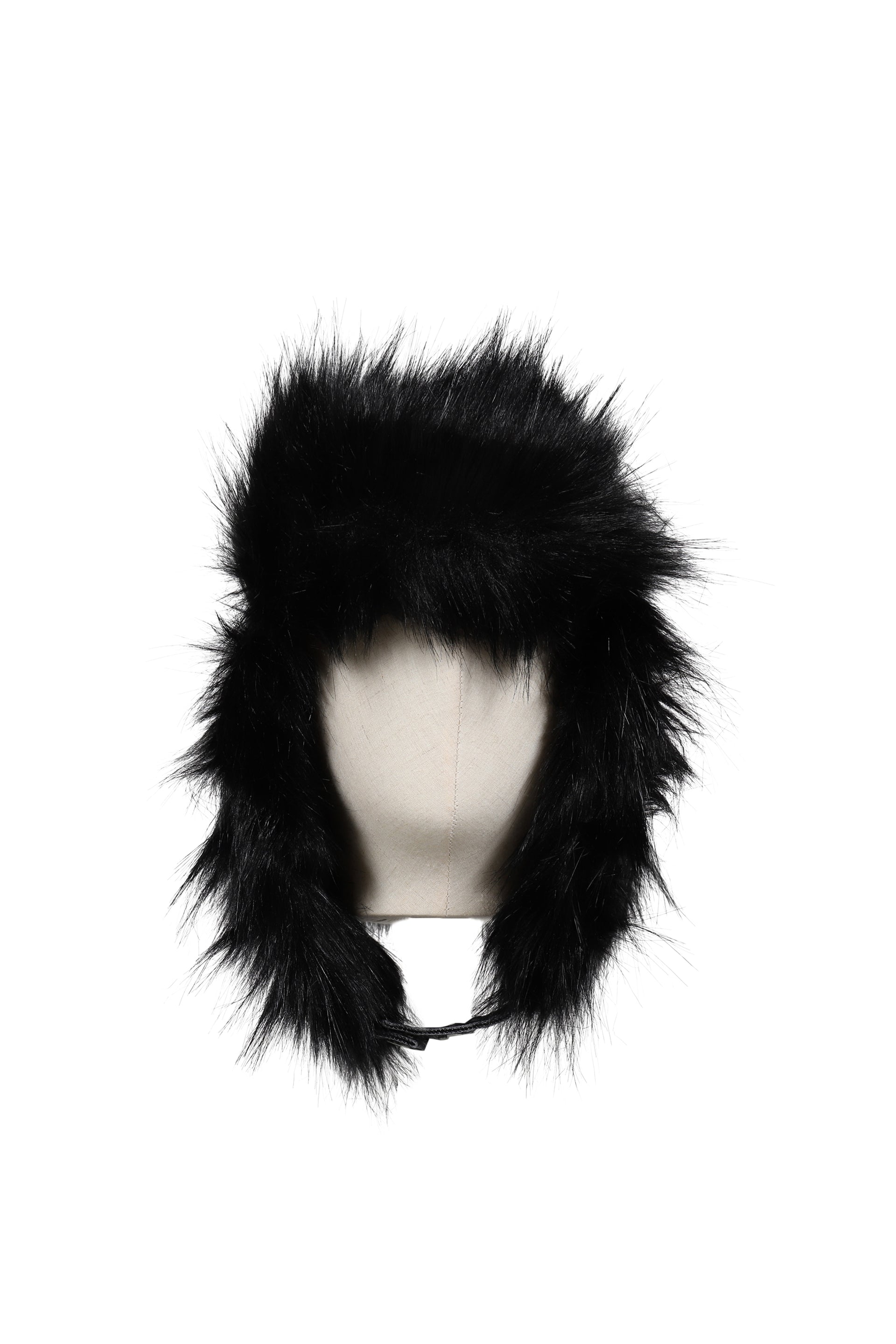 GUNMETAL DENIM TRAPPER HAT / BLK