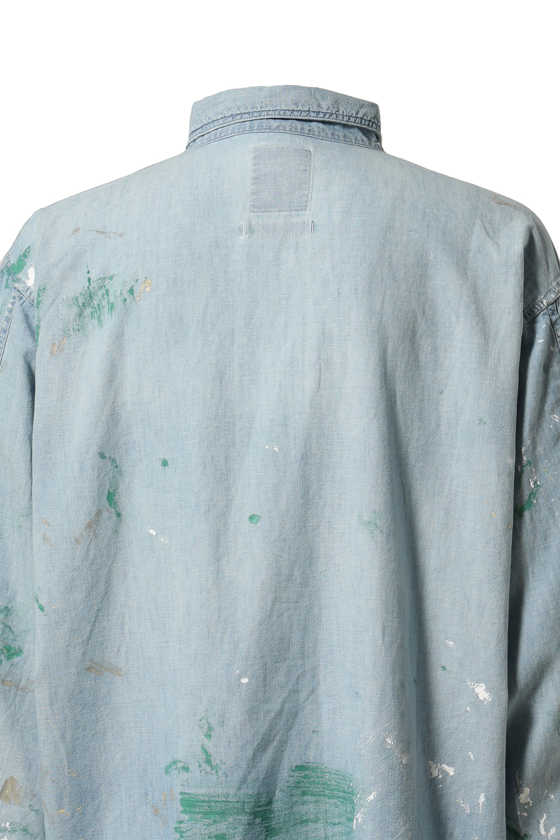 US ARMY P/O CHAMBRAY SHIRTS PAINTED / INDIGO PAINTED