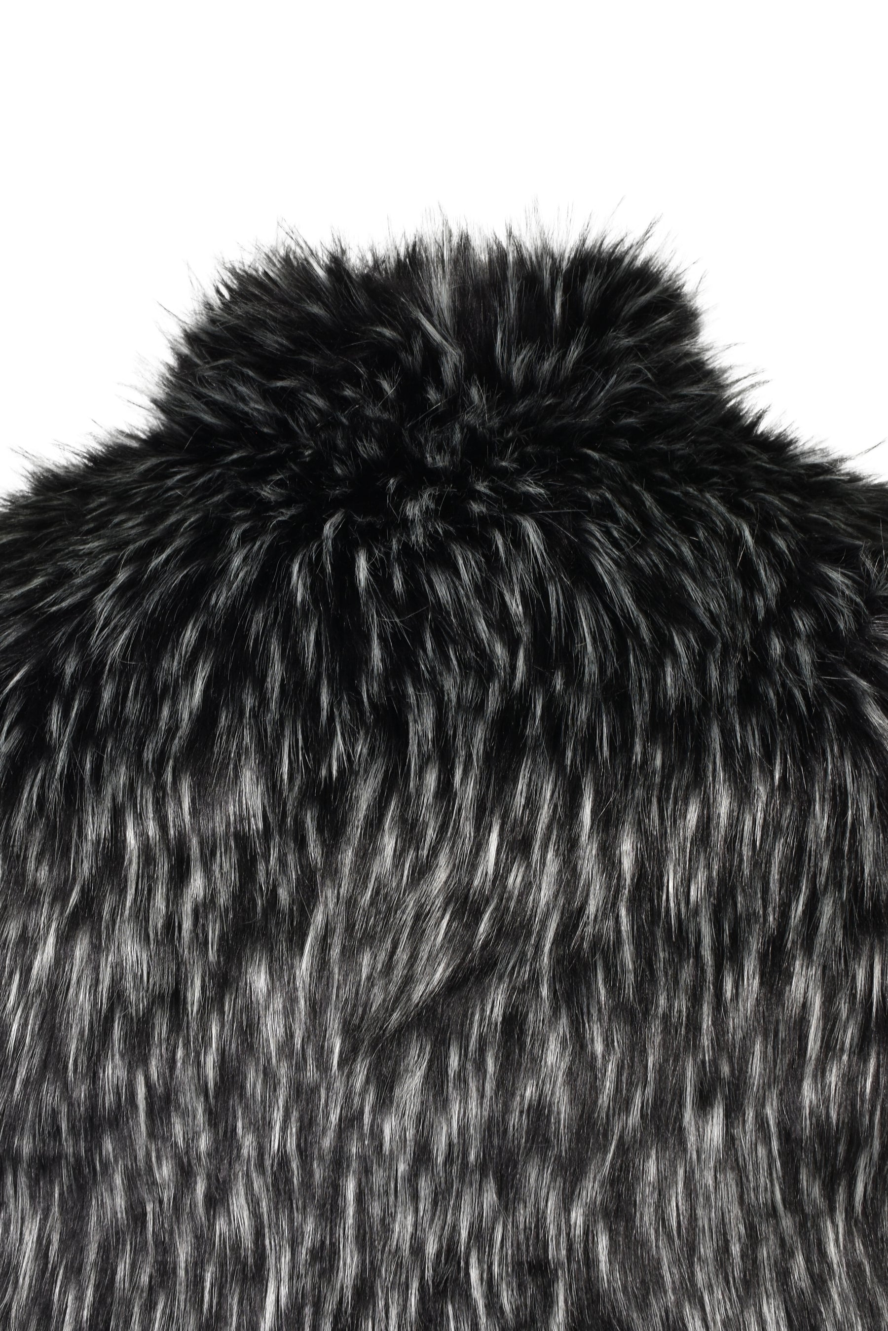 REVERSIBLE FUR PUFFER VEST / BLK