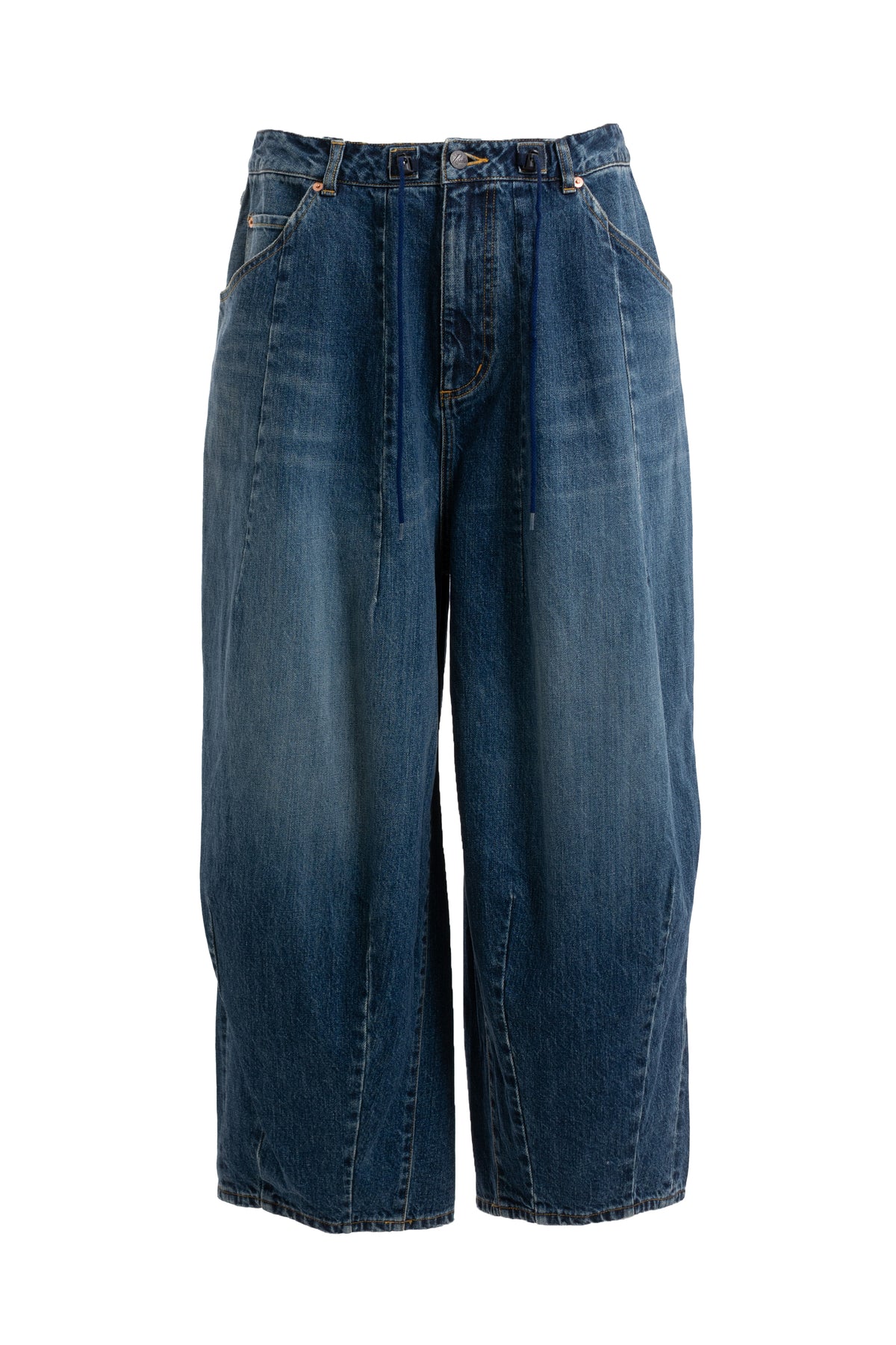 AFB FW22 BAGGY STUDS DENIM PANTS / BLK - NUBIAN