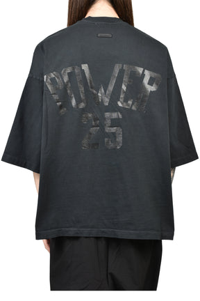 RELAXED "POWER 25" TEE / BLK