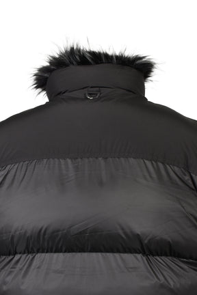 REVERSIBLE FUR PUFFER VEST / BLK