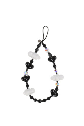 LUX KAWAII OBSIDIAN WRISTLET PHONE STRAP / BLK