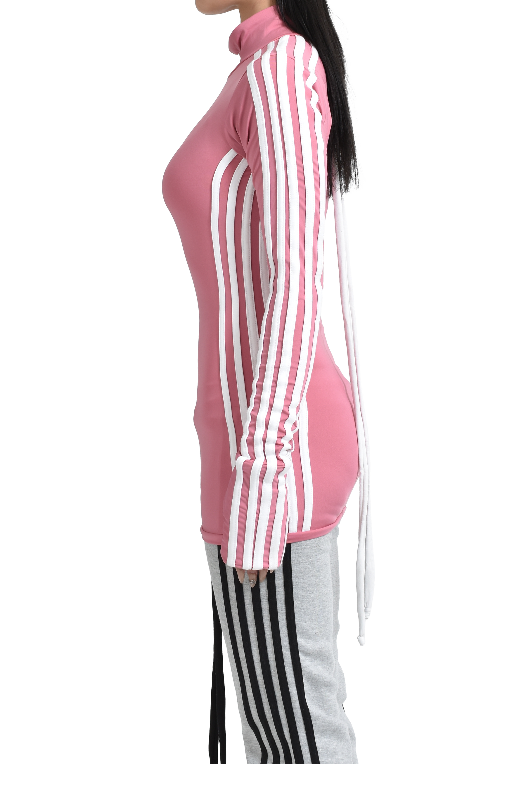 YORI SPORT ヨリスポーツ SS25 YSWW 5STRIPE DNA DRESS / PNK YORI SPORT ヨリスポーツ SS25 YSWW 5STRIPE DNA DRESS / PNK