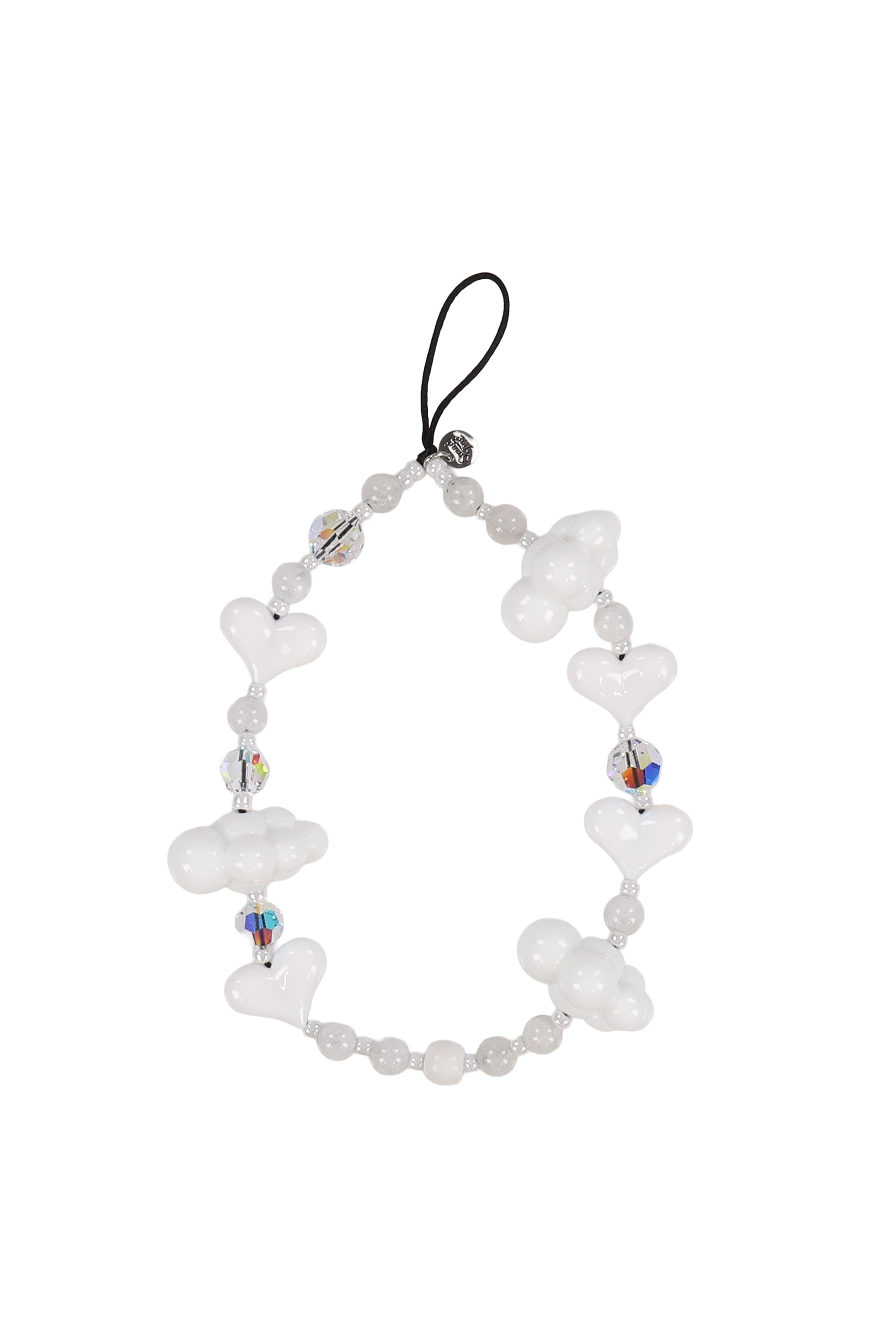 LUX KAWAII MOONSTONE WRISTLET PHONE STRAP / WHT