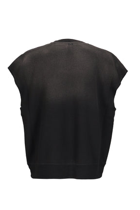 H/W OHARIKO GRAFFITI PEACE OTTON KATSU VEST / BLK