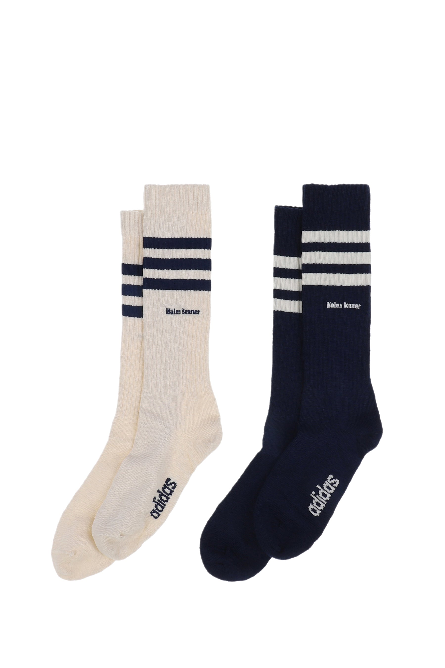 WB 3S SOCK / WONDER WHT/COLLEGIATE NVY