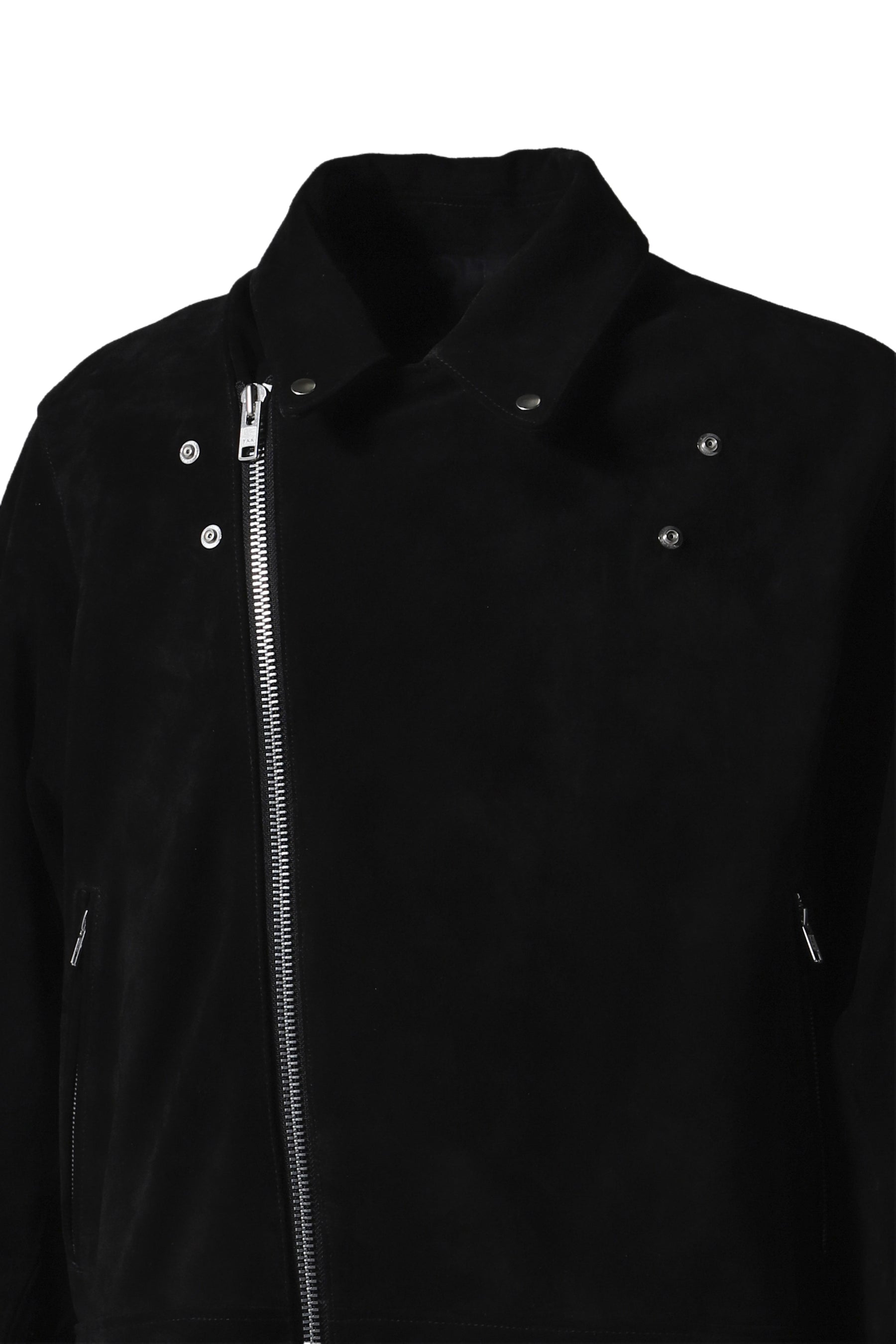 LEATHER FRINGE RIDERS JACKET / BLK