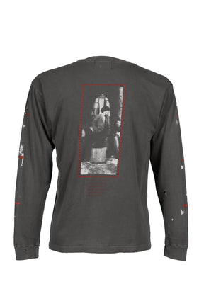 THE REALITY OF OF GOD LS T-SHIRT / WASHED BLK