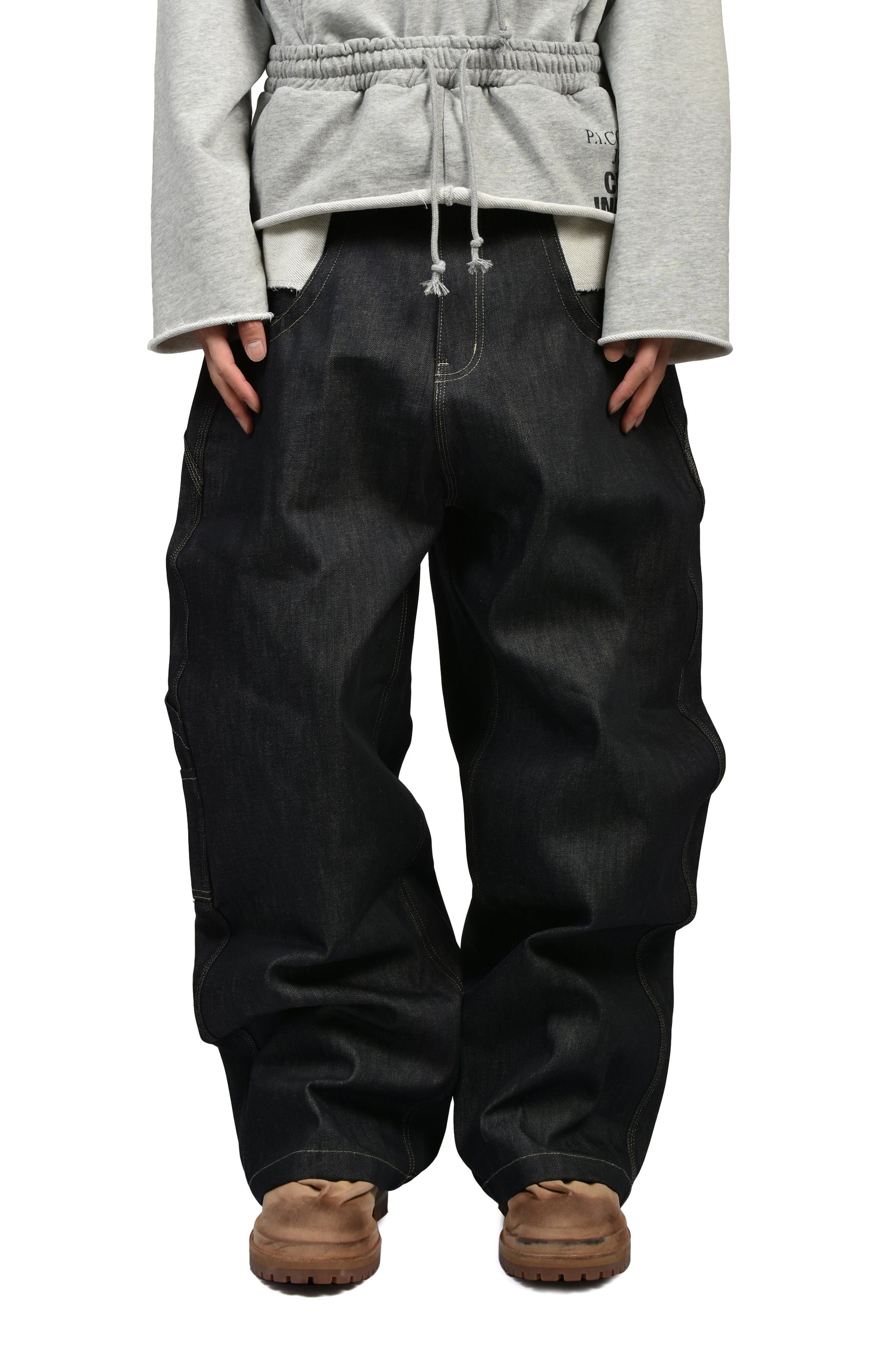 RETRO BAGGY DENIM PANTS / IND BLU
