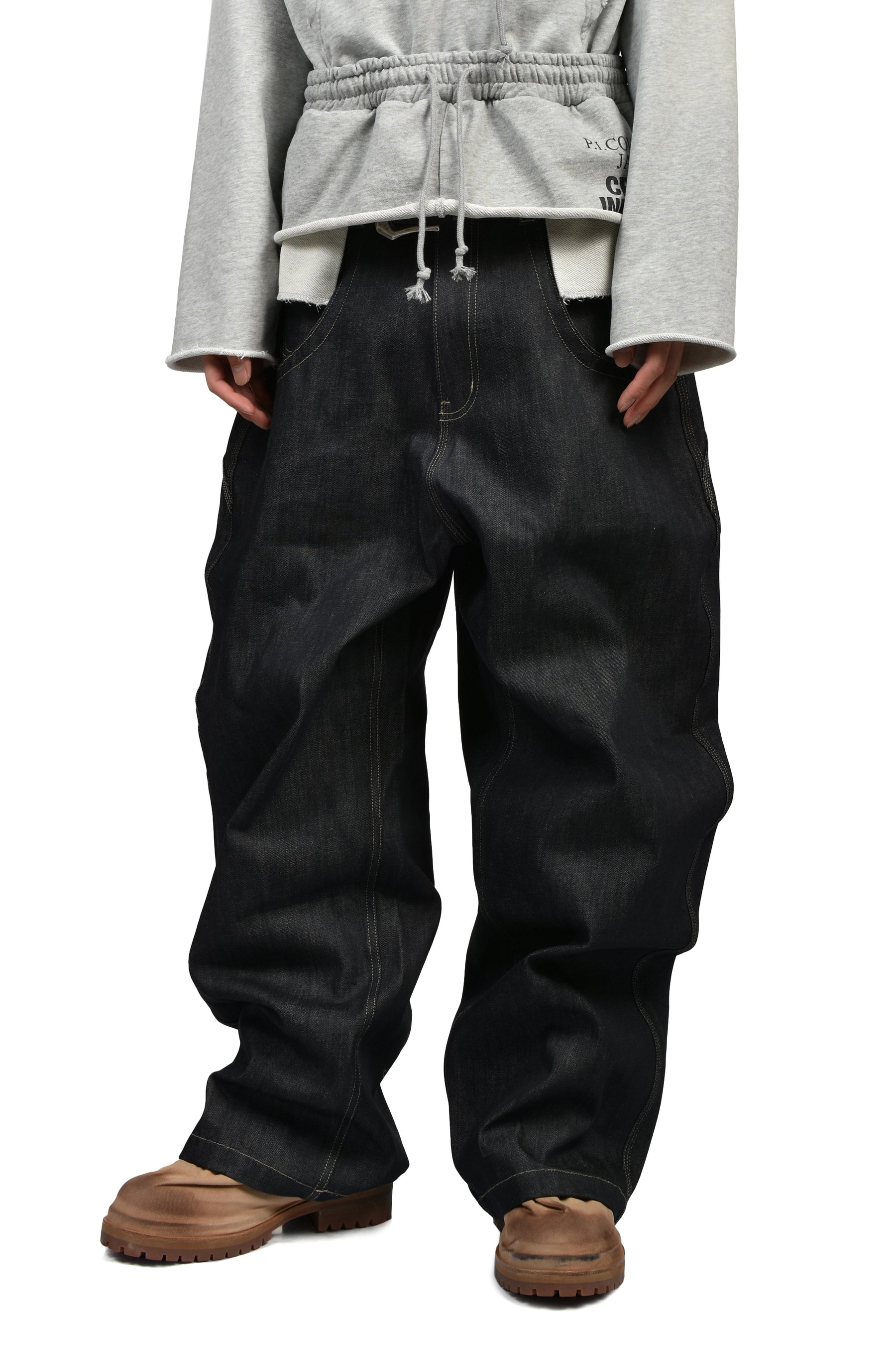 RETRO BAGGY DENIM PANTS / IND BLU