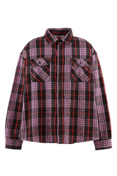 FLANNNEL SHIRT/CHECK / PUR