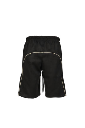 SIGNTATURE RELAXED SHORT W/ PIPING / VTG BLK