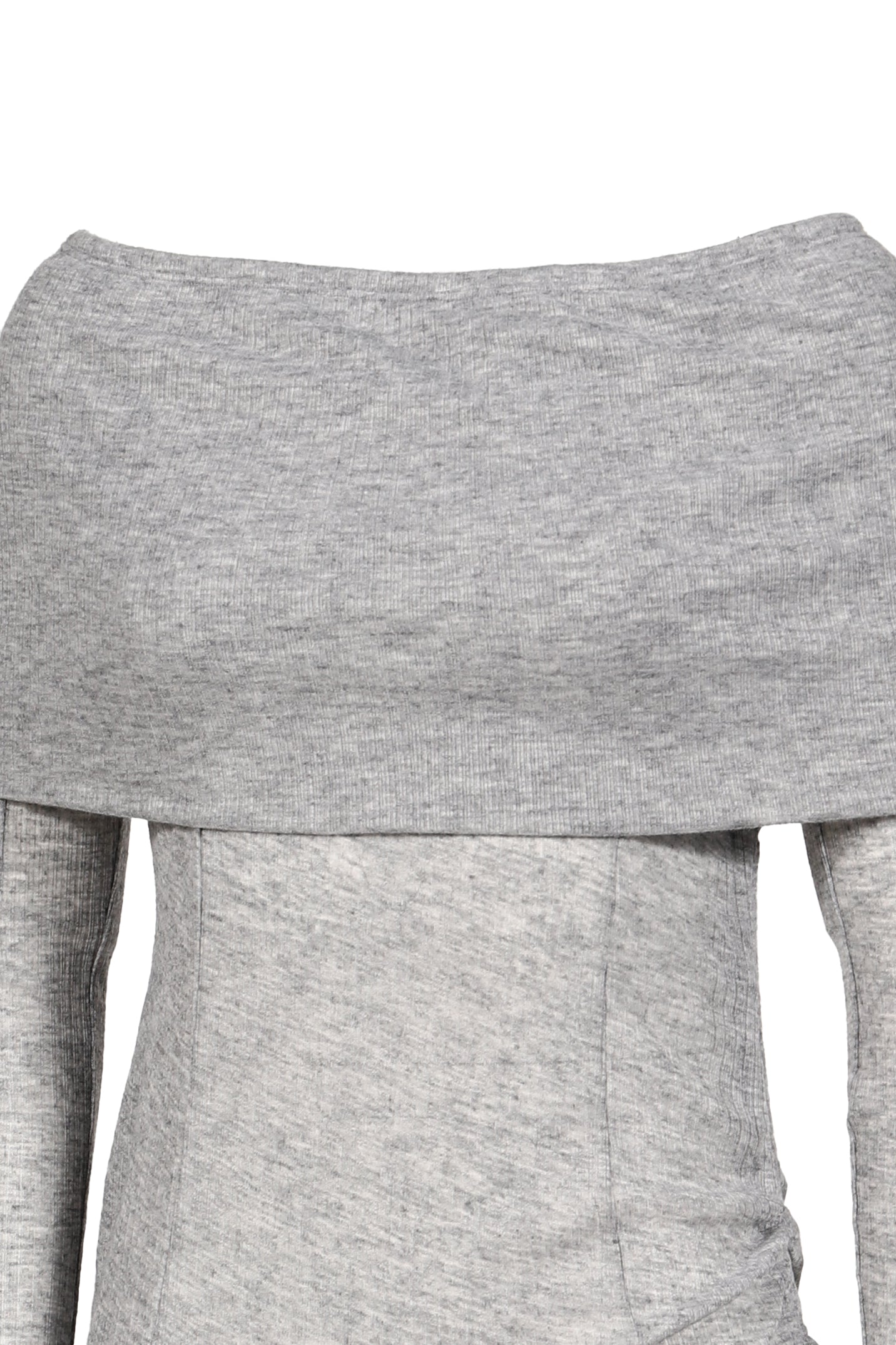 TWO-WAY OFFSHOULDER TOP / GRY