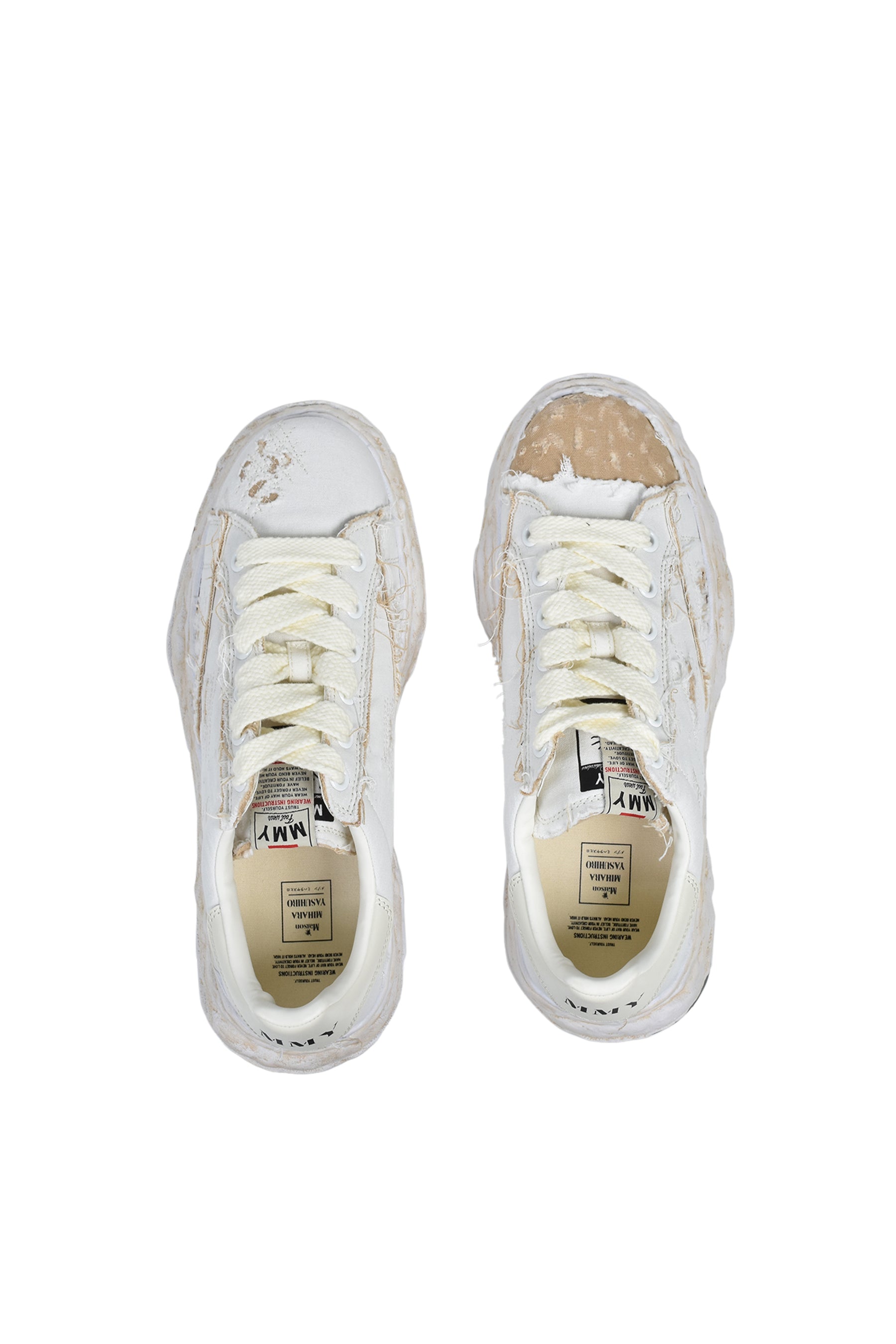 Maison MIHARA YASUHIRO SS26 CHARLES RIPPING OVER DYE LOW CANVAS