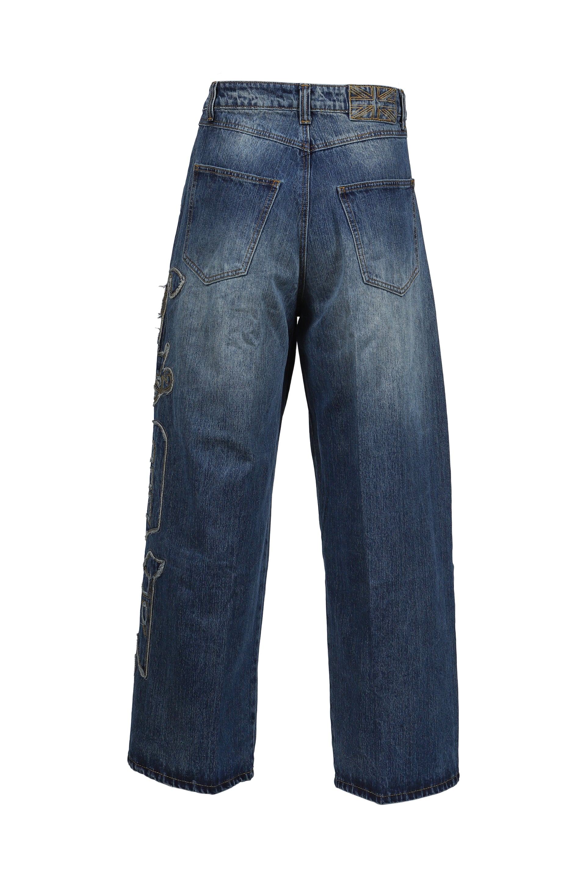 LDN APPLIQUE XL COLOSSUS JEANS / BLU