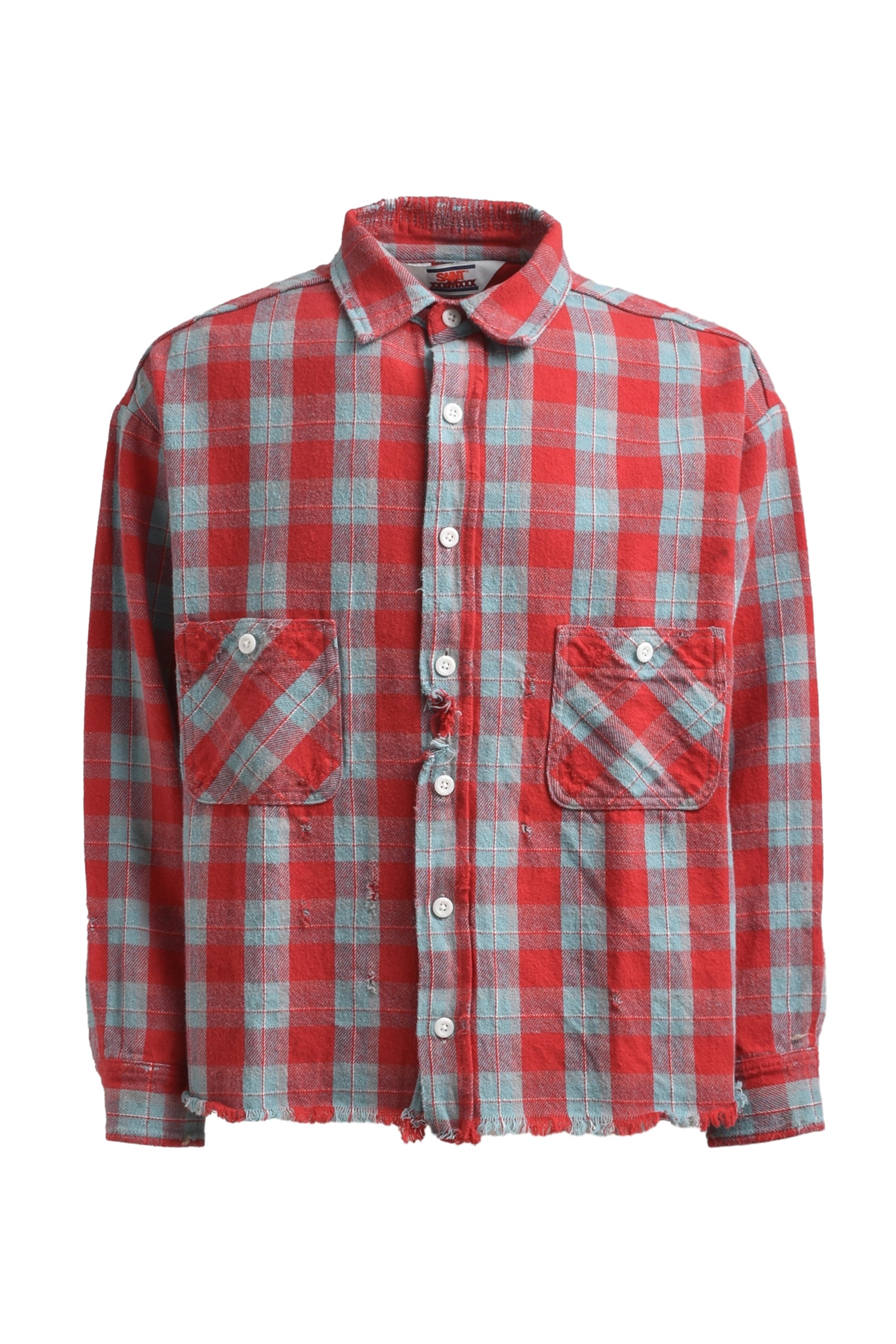 SAINT Mxxxxxx × セントマイケル SS24 FRNL CHECK SHIRTS / RED BLU ...