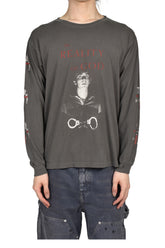 THE REALITY OF OF GOD LS T-SHIRT / WASHED BLK