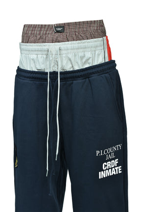 3 LAYERED SWEATPANTS (EXCLUSIVE) / NVY