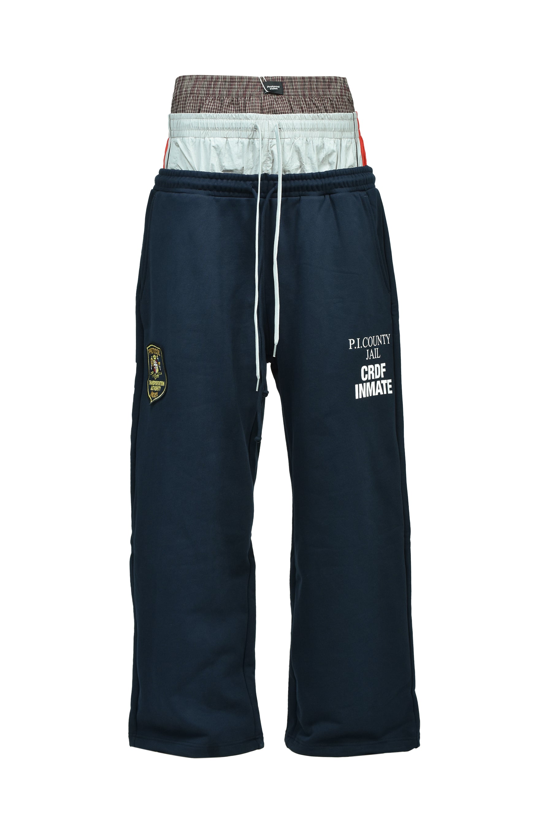 3 LAYERED SWEATPANTS (EXCLUSIVE) / NVY