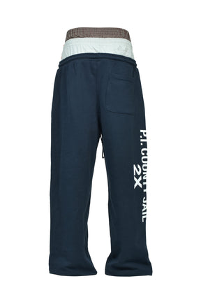 3 LAYERED SWEATPANTS (EXCLUSIVE) / NVY