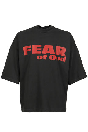 RELAXED "FEAR IS GONE" TEE / BLK 