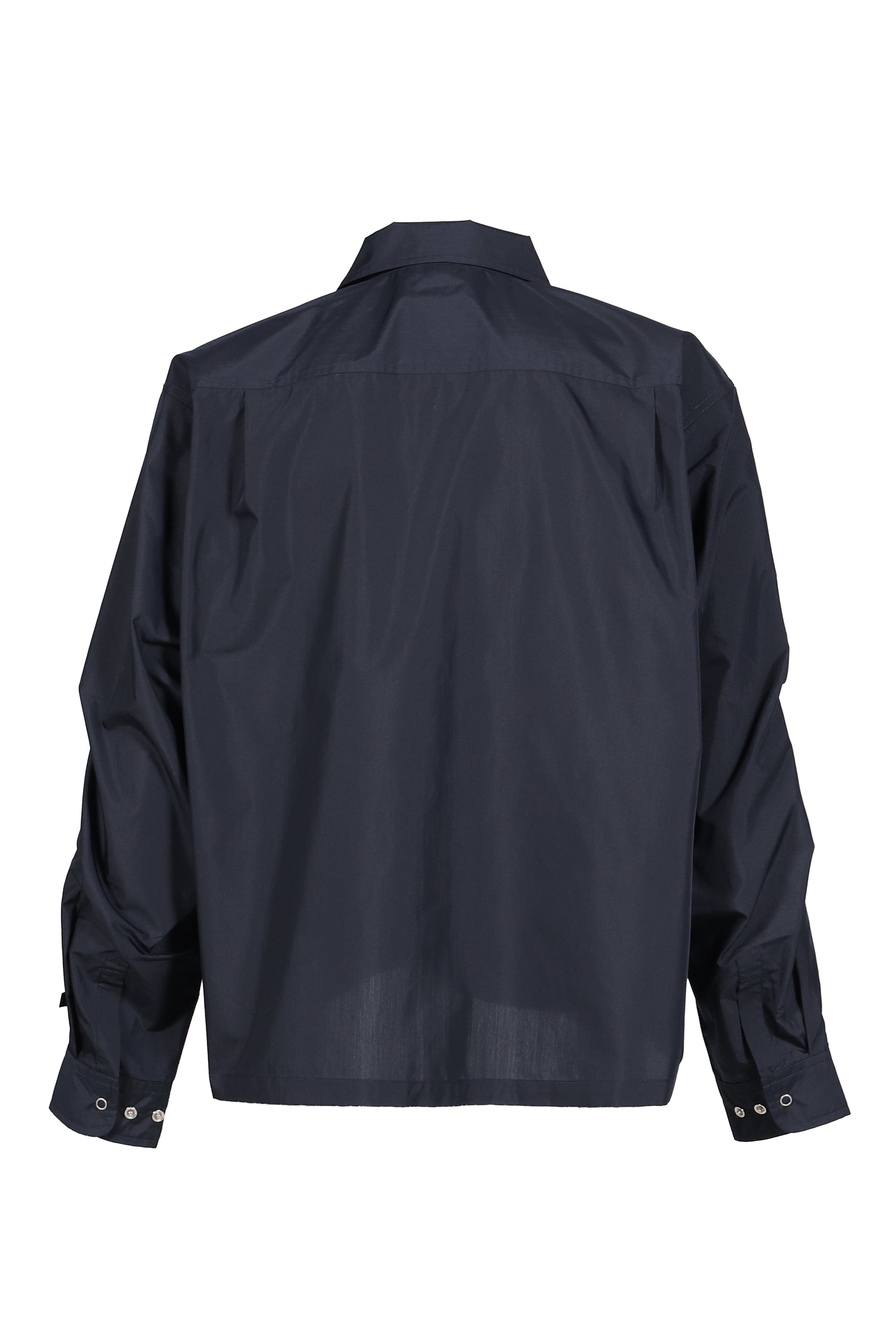 TECH MULTI FISHING POCKET SHIRT L/S SOLID / D.NVY