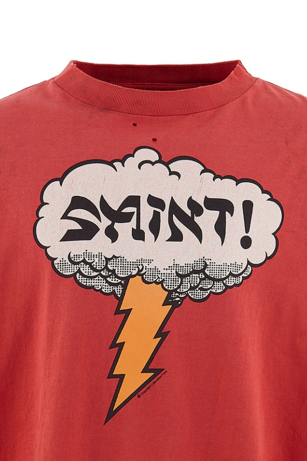 SS T-SHIRT/SAINT! / RED