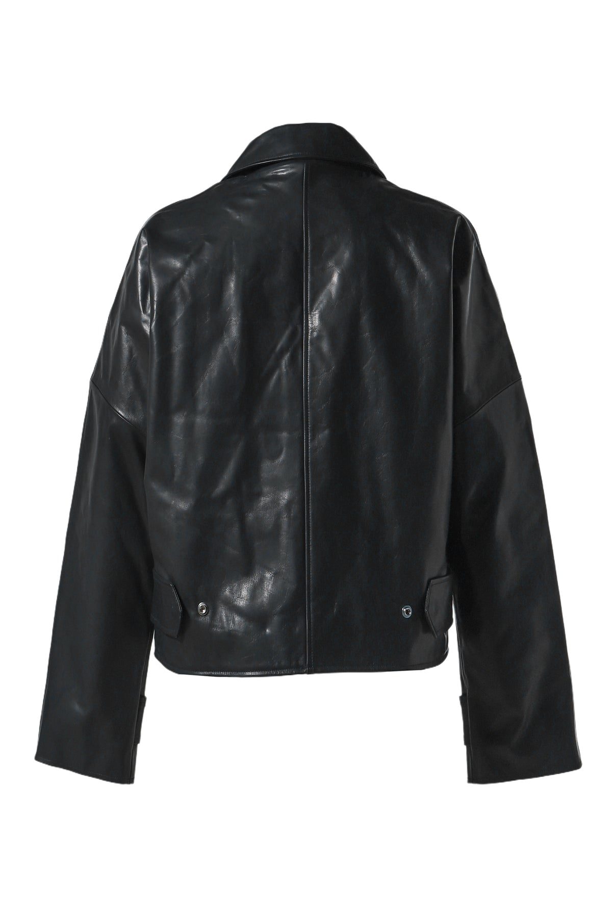 CACHE LEATHER JACKET / BLK