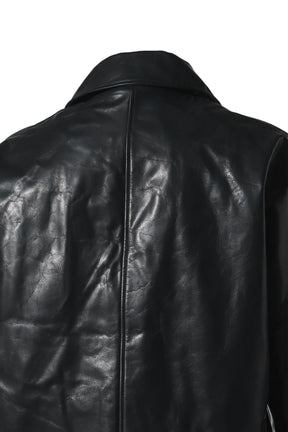 CACHE LEATHER JACKET / BLK