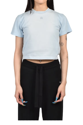 MA EMB GD BABY SS TEE / SKYLINE BLU