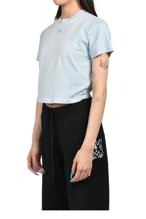 MA EMB GD BABY SS TEE / SKYLINE BLU