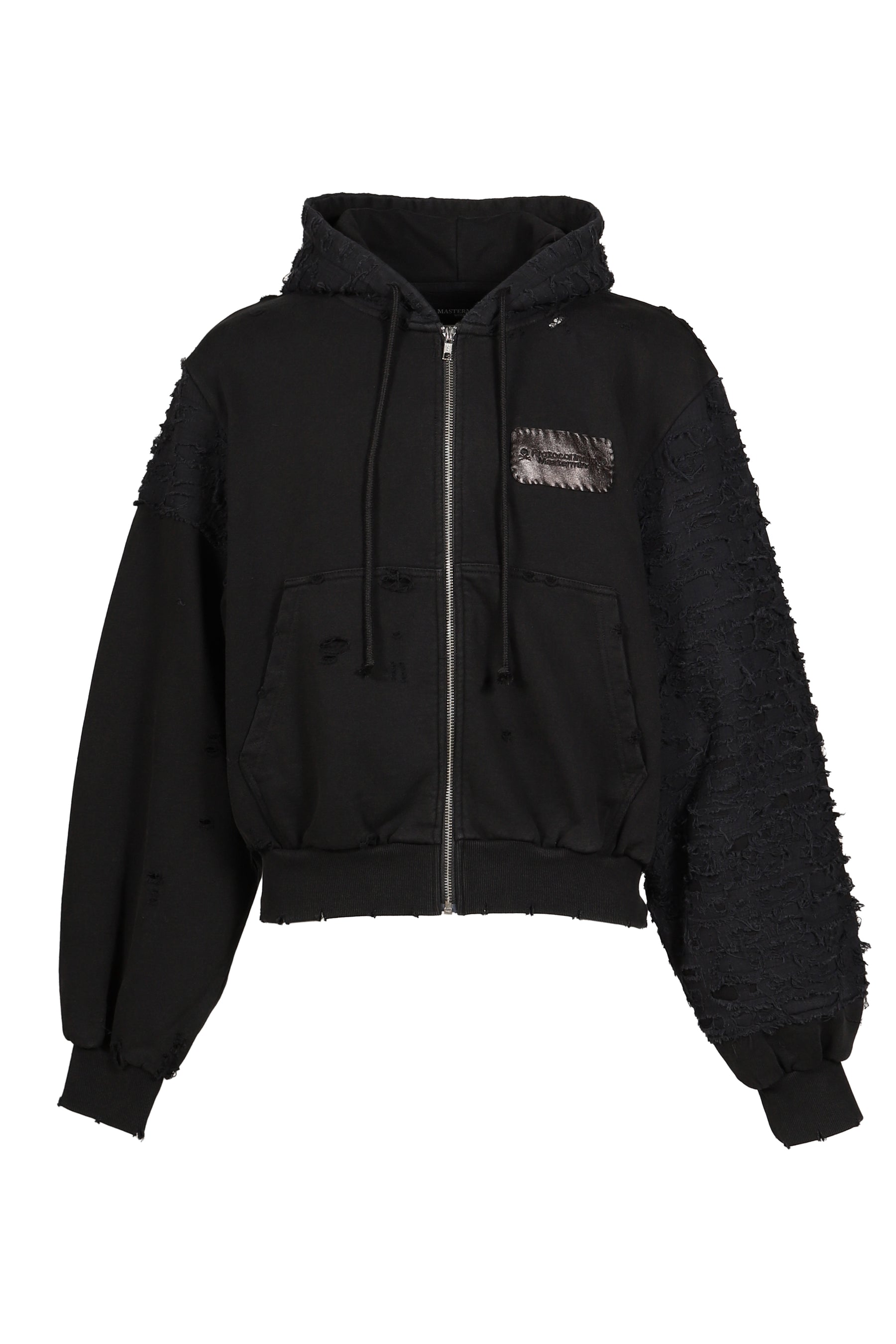 BORO ZIP HOODIE / BLK