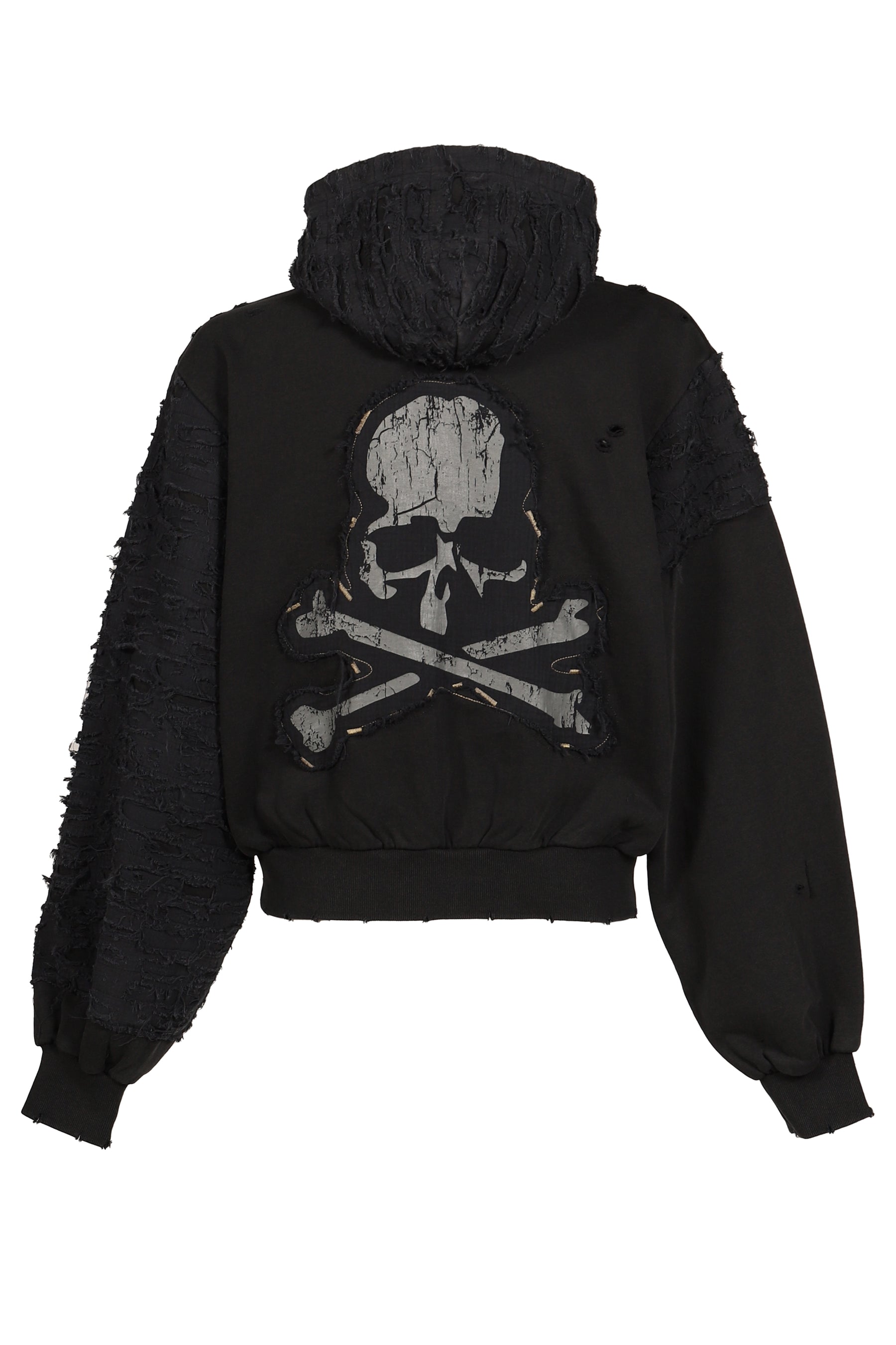 BORO ZIP HOODIE / BLK