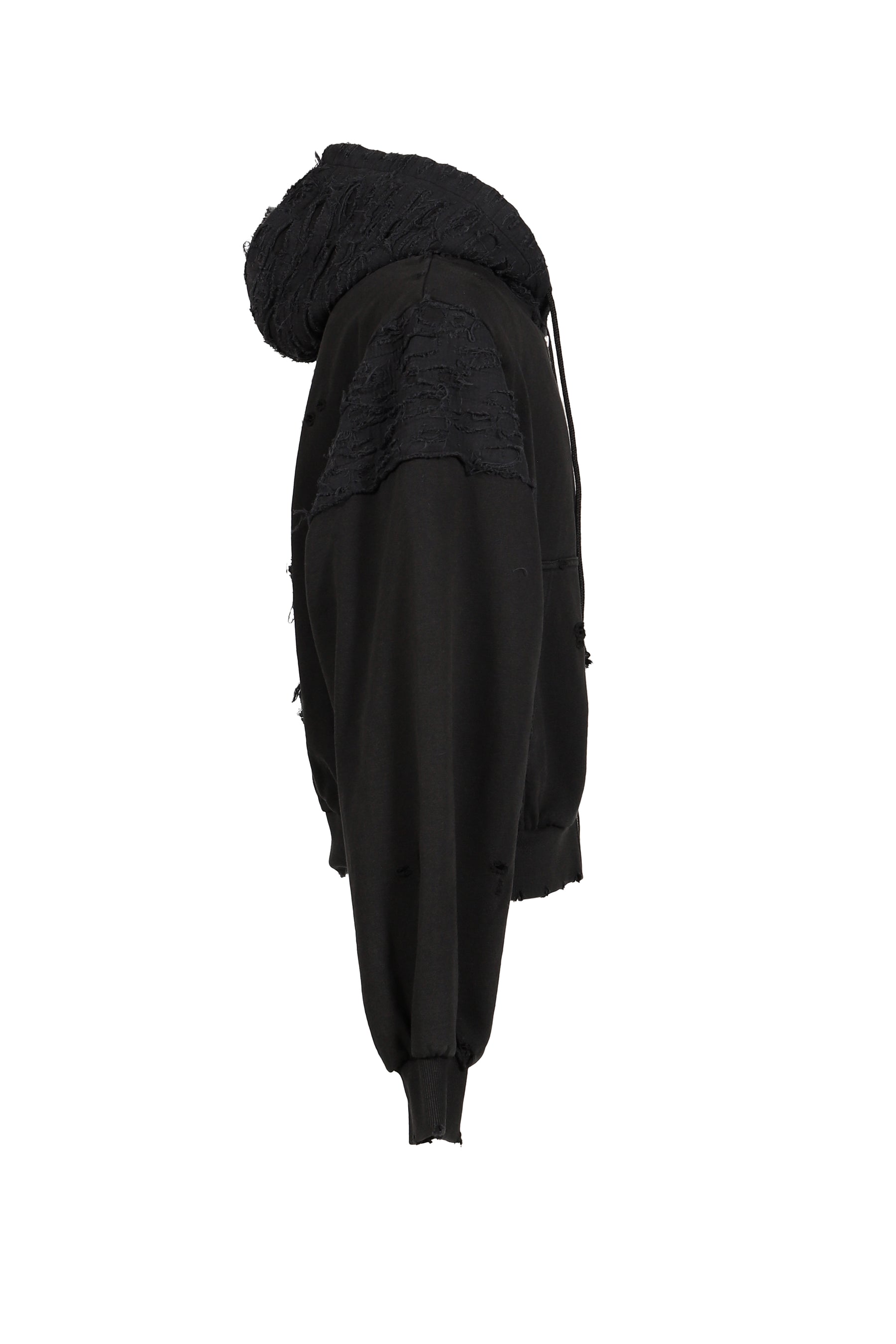 BORO ZIP HOODIE / BLK