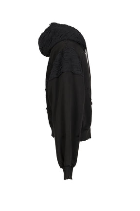 BORO ZIP HOODIE / BLK