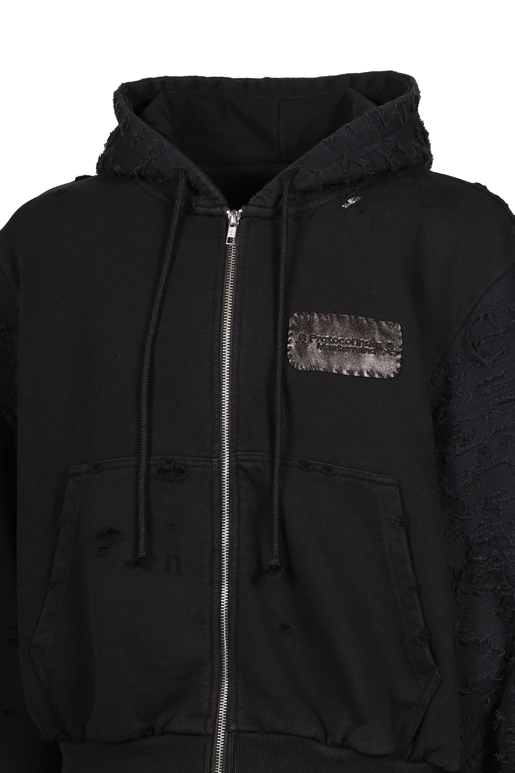 BORO ZIP HOODIE / BLK