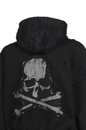 BORO ZIP HOODIE / BLK