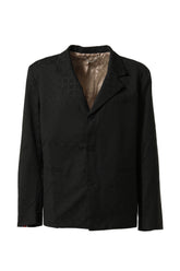 BOXY SINGLE BREASTED SUIT JACKET / BLK