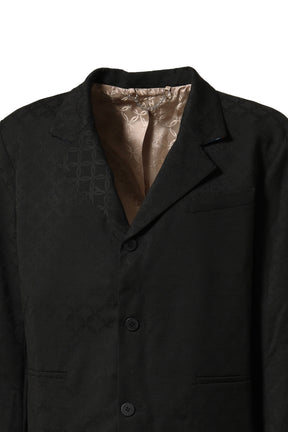 BOXY SINGLE BREASTED SUIT JACKET / BLK