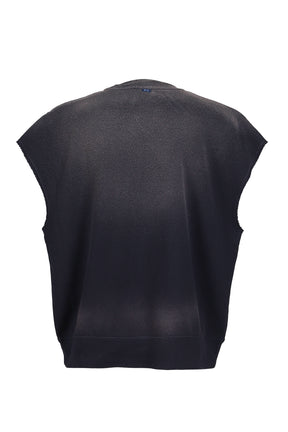 H/W OHARIKO GRAFFITI PEACE OTTON KATSU VEST / NVY