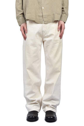 OUR LEGACY 1980-61 長袖デニムシャツ クリーム色 サイズM OUR LEGACY SS26 THIRD CUT / DESTROYED WASH - NUBIAN