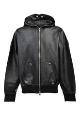 COATING ZIP UP HOODIE TYPE-2 / BLK