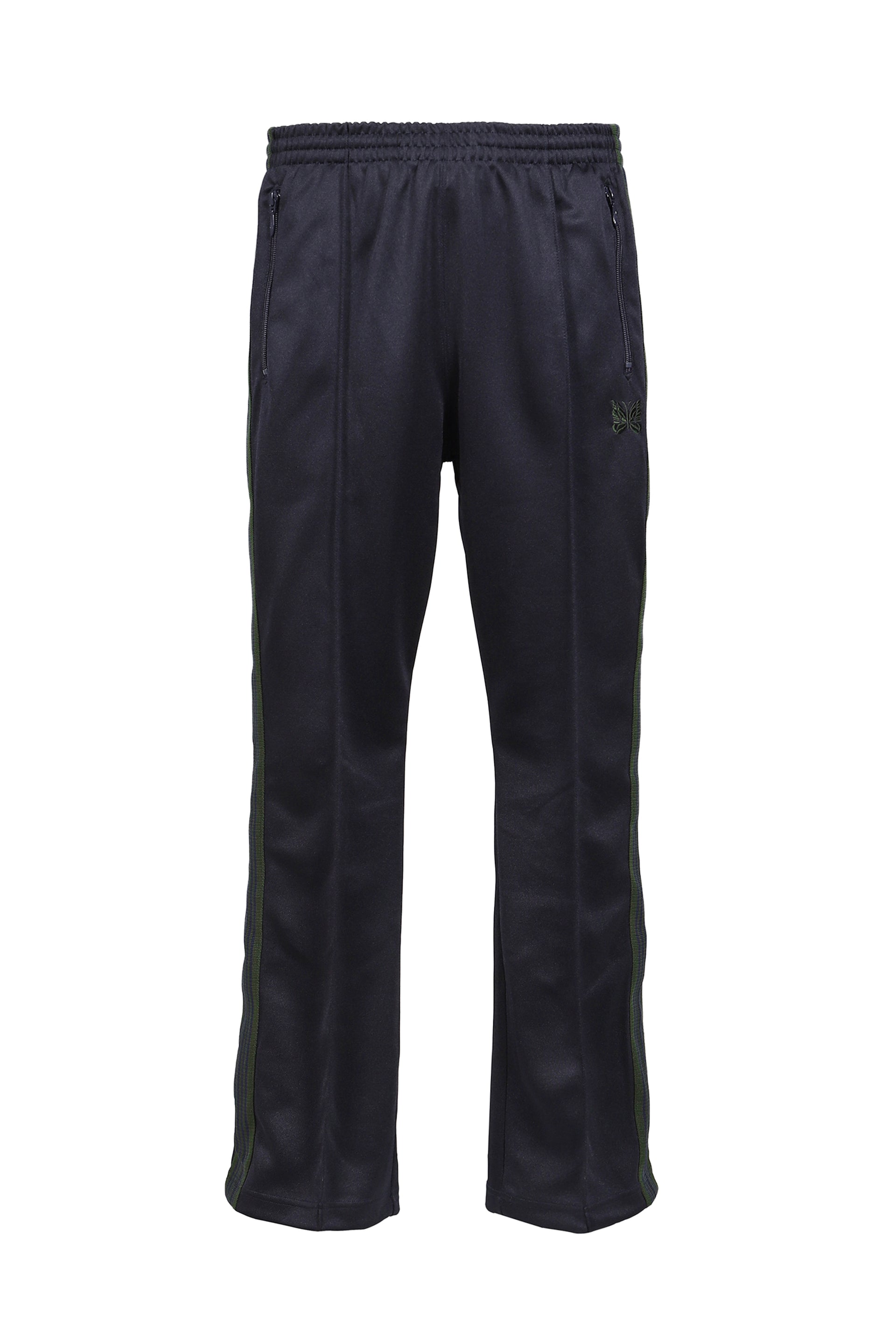 BOOT-CUT TRACK PANT - POLY SMOOTH / NVY