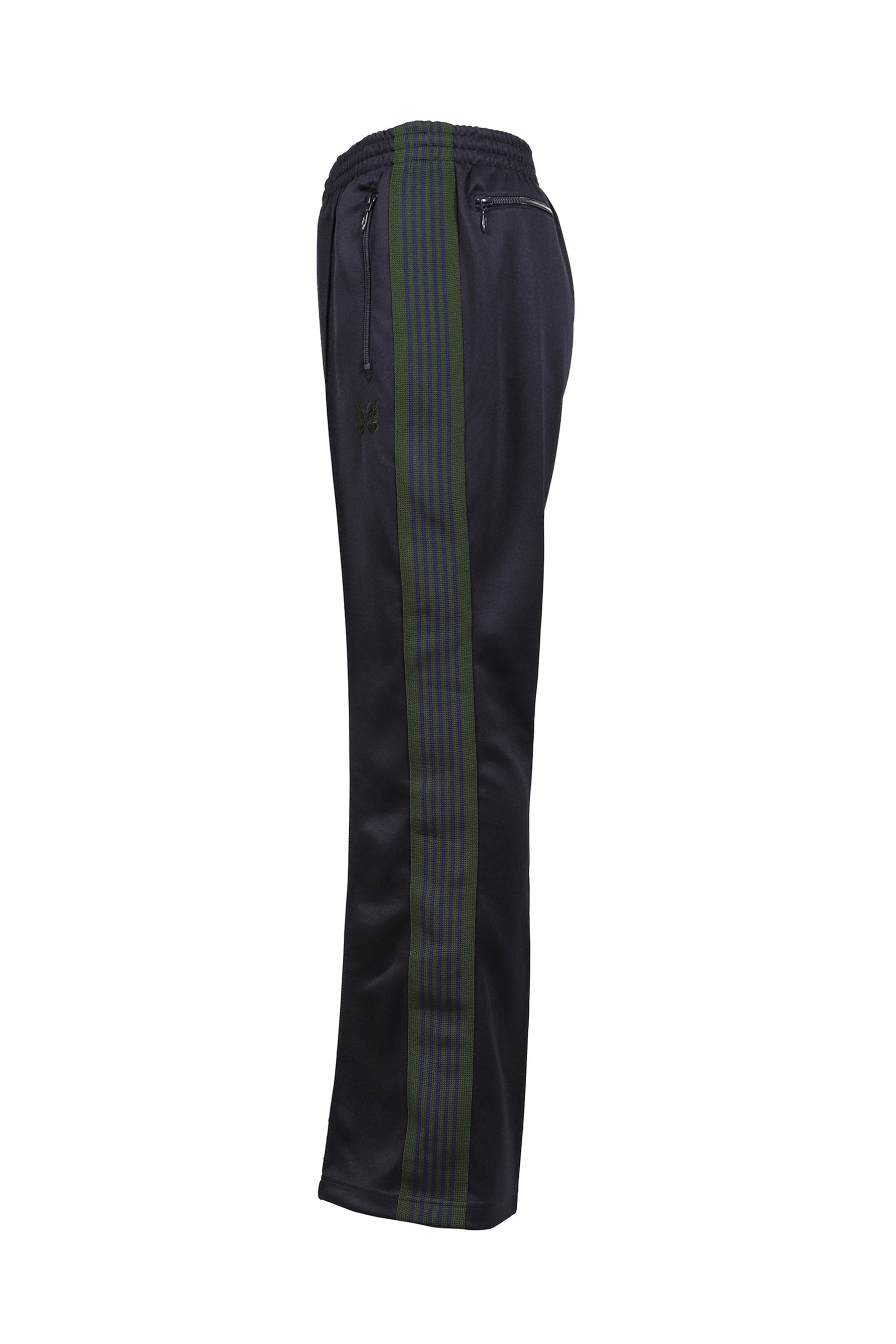 BOOT-CUT TRACK PANT - POLY SMOOTH / NVY