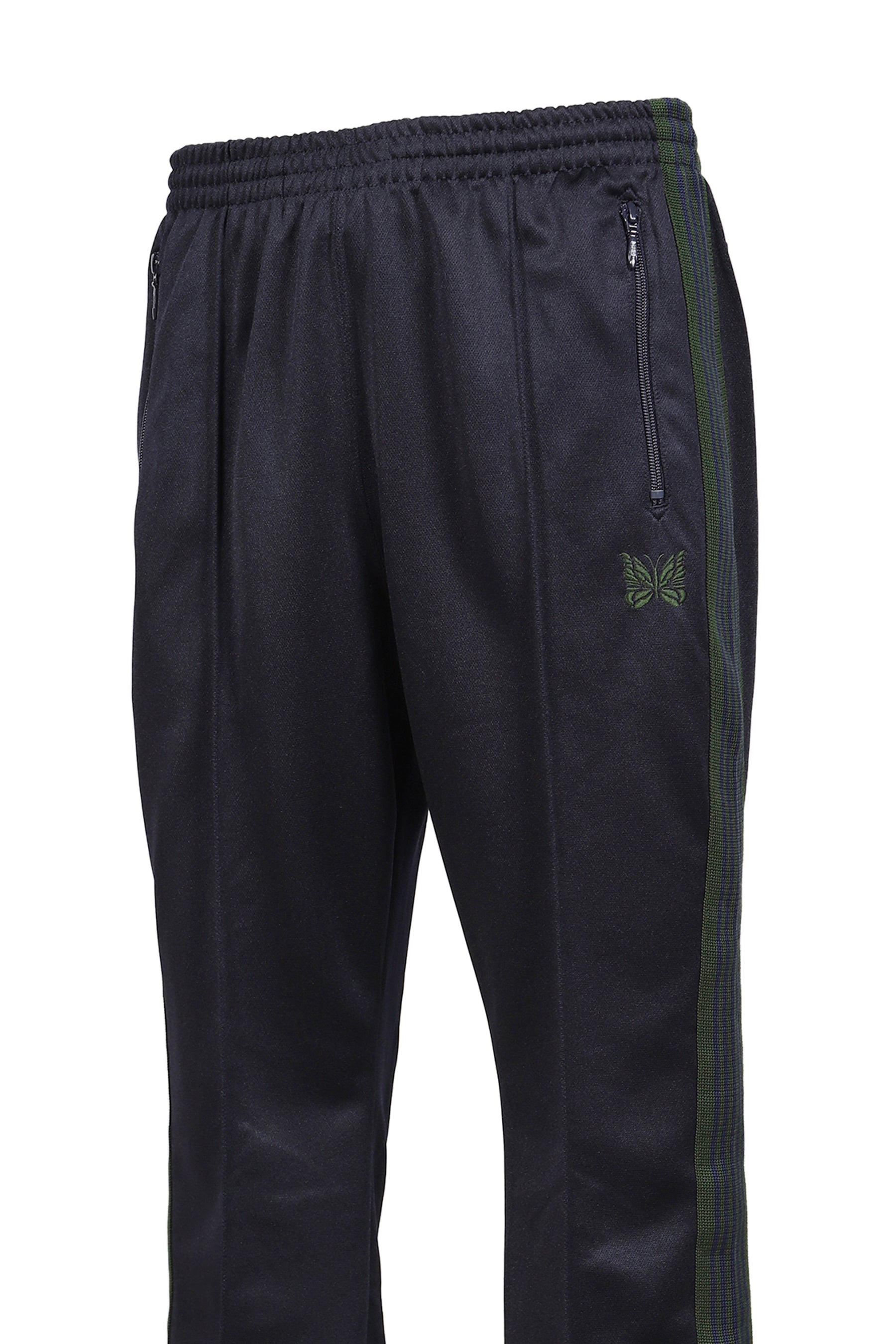 BOOT-CUT TRACK PANT - POLY SMOOTH / NVY