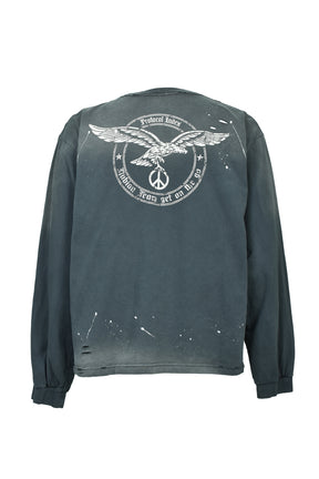 VINTAGE OVERDYED LONGSLEEVE (EXCLUSIVE) / BLK