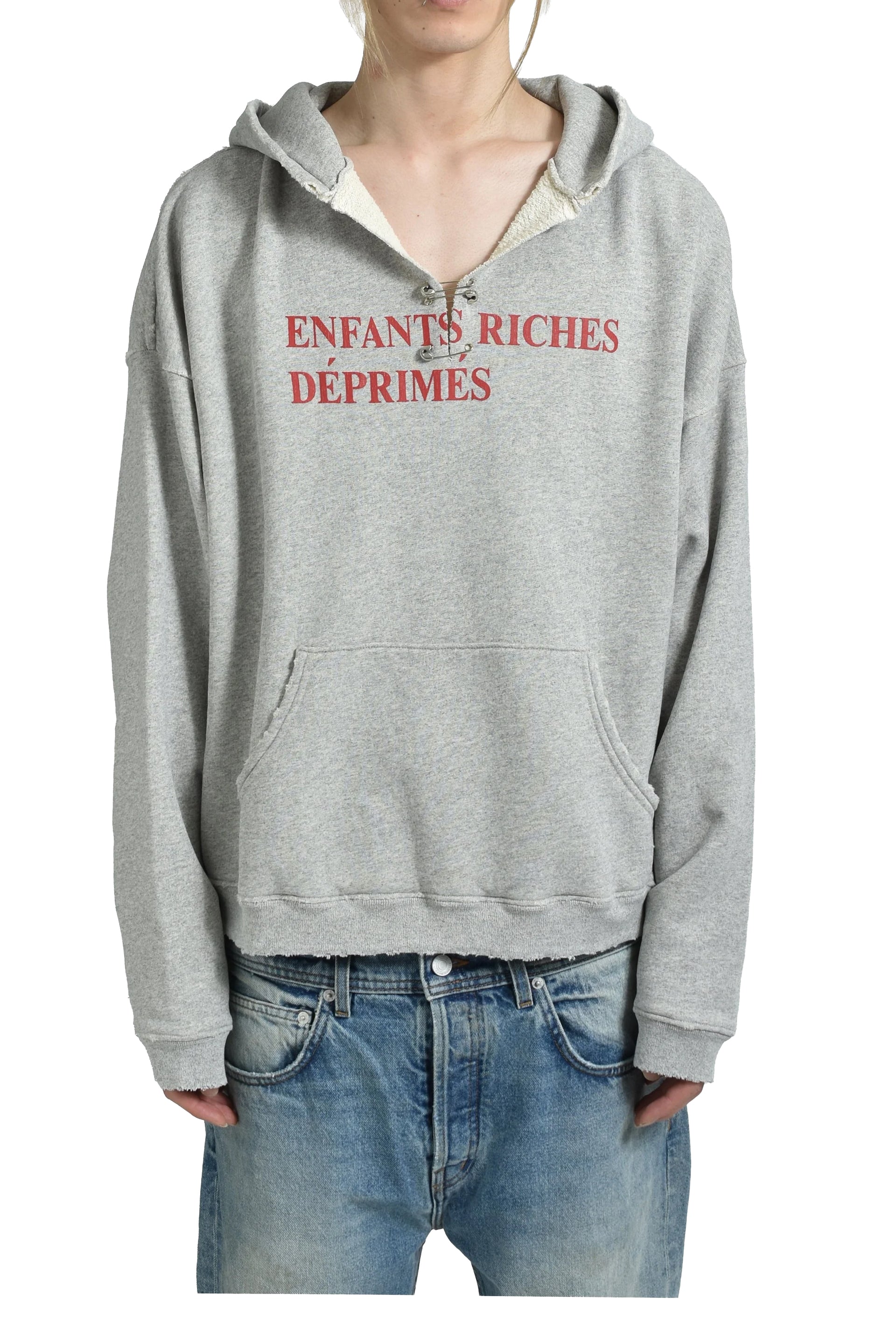 CLASSIC LOGO HOODIE / HEATHER GRY